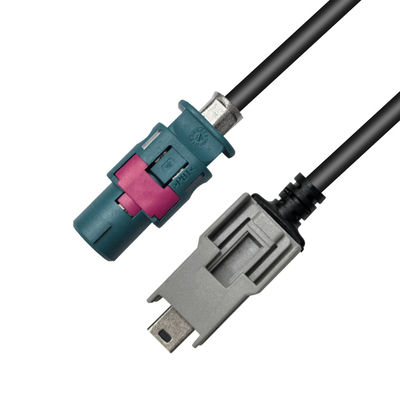 HSD (Z-Code) bis Mini-B-USB-Kabel für die Ethernet-Verbindung im Automobilbereich